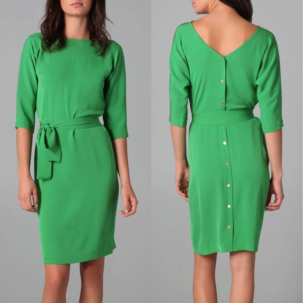 ASO Kate Middleton - NWT DVF Maja Dress in Lawn (Green)